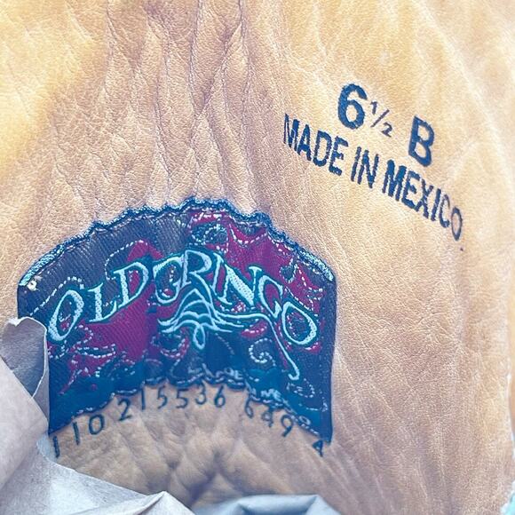 Old Gringo Bonnie Turquoise Brown Leather Floral Cowgirl Western Boot size 6.5 - Picture 9 of 10